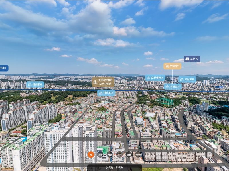오산세교 우미린 포레아시티 항공 360 VR — 단지 조감 — 360VR 대표 이미지