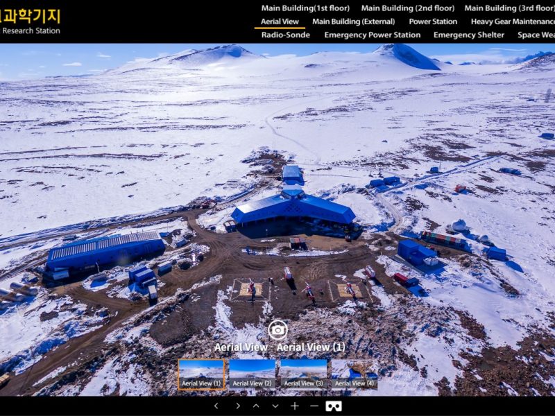 남극 장보고과학기지 항공 360 VR — 극지연구소 — 360VR 대표 이미지